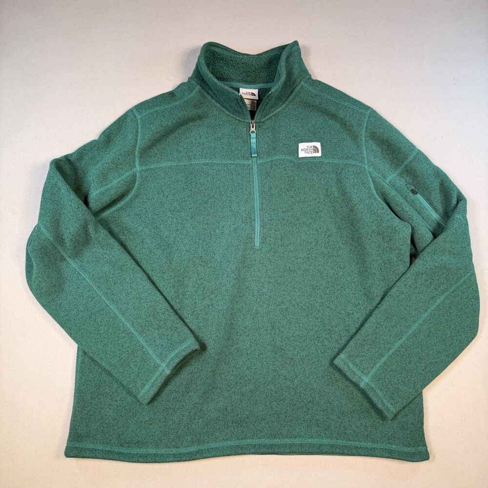 The North Face Men's Fleece 1/4 Zip Pullover Green Size XLarge